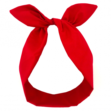 Headband Clipart Red Wire - Carmine (424x541)