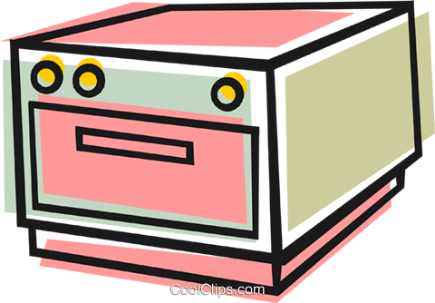 Cook Oven Royalty Free Vector Clip Art Illustration - Illustration (480x334)