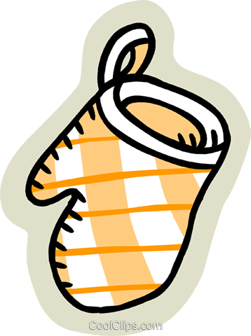 Oven Mitt Royalty Free Vector Clip Art Illustration - Gant De Cuisine Dessin (358x480)