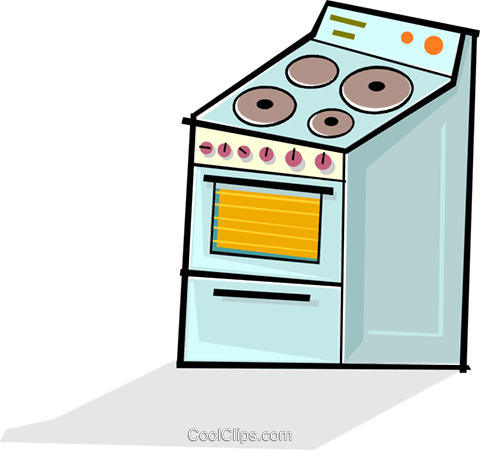 Oven/stove Royalty Free Vector Clip Art Illustration - Herd Clipart (480x450)