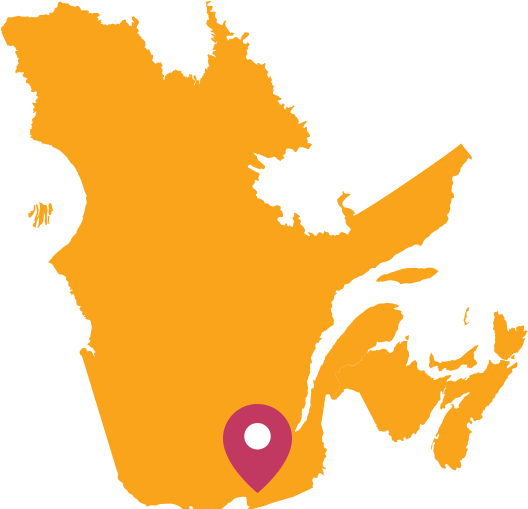 Mattress Fabrics - Map Of Quebec With Major Cities (606x508)