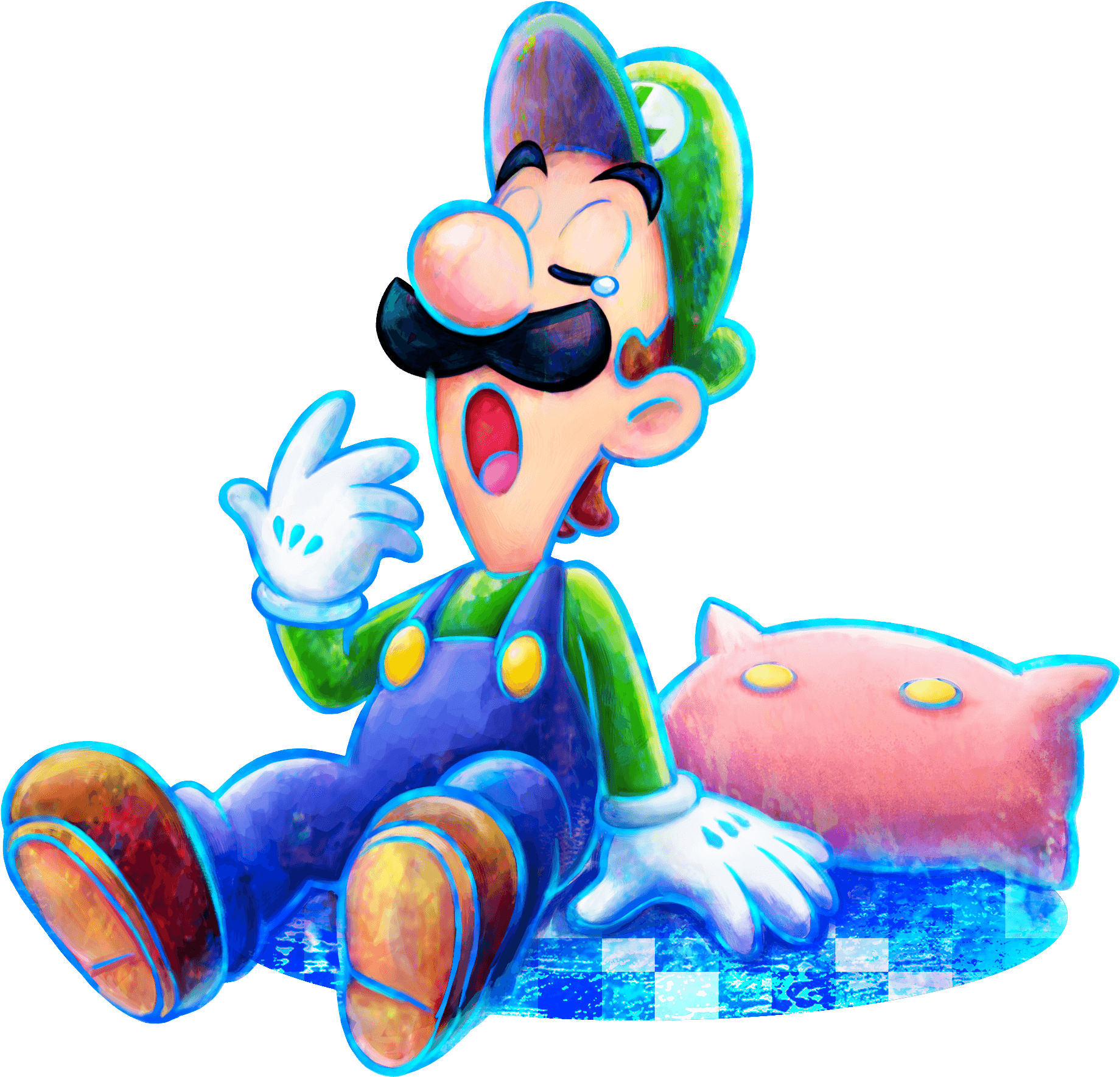 Dream Clipart Bed - Luigi Dream Team Bros (2200x2200)