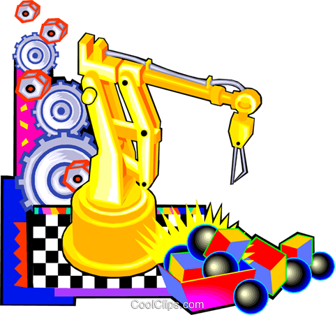 Automation Royalty Free Vector Clip Art Illustration - Automation Royalty Free Vector Clip Art Illustration (480x451)