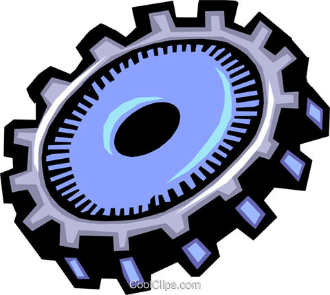 Gears Royalty Free Vector Clip Art Illustration - Illustration (480x429)