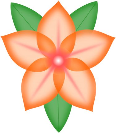 Healthcare Supply Service Orange Flower Petal Puter - Clip Art (530x750)