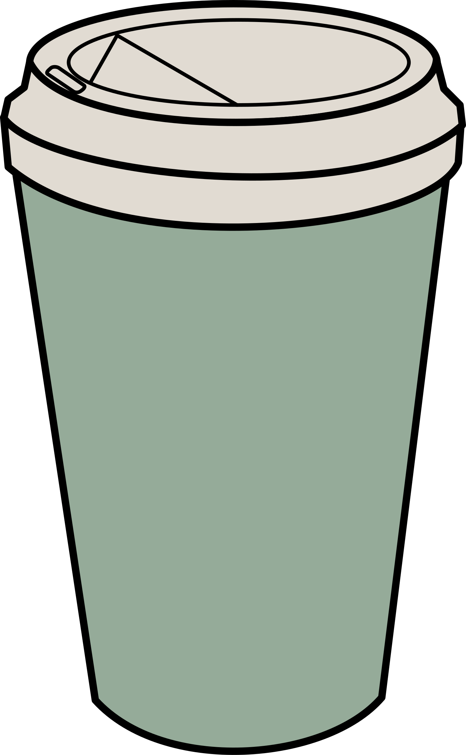 Big Image - Paper Coffee Cup Clipart (1483x2400)
