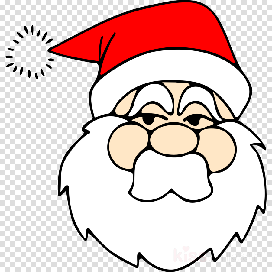 Santa Face Clipart Santa Claus Clip Art - Drawn Santa Claus Png (900x900)