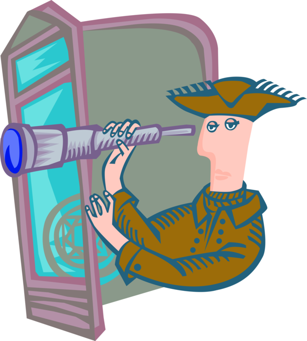 Vector Illustration Of Renaissance Explorer Navigating - Vector Illustration Of Renaissance Explorer Navigating (630x700)