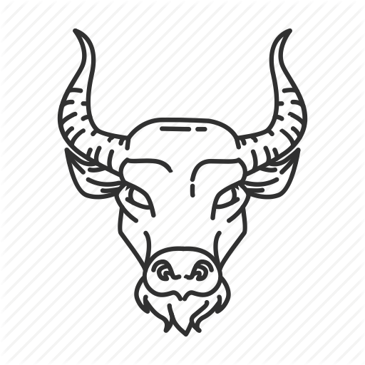Clipart Black And White Stock Aquarius Drawing Skull - Draw Taurus (512x512)