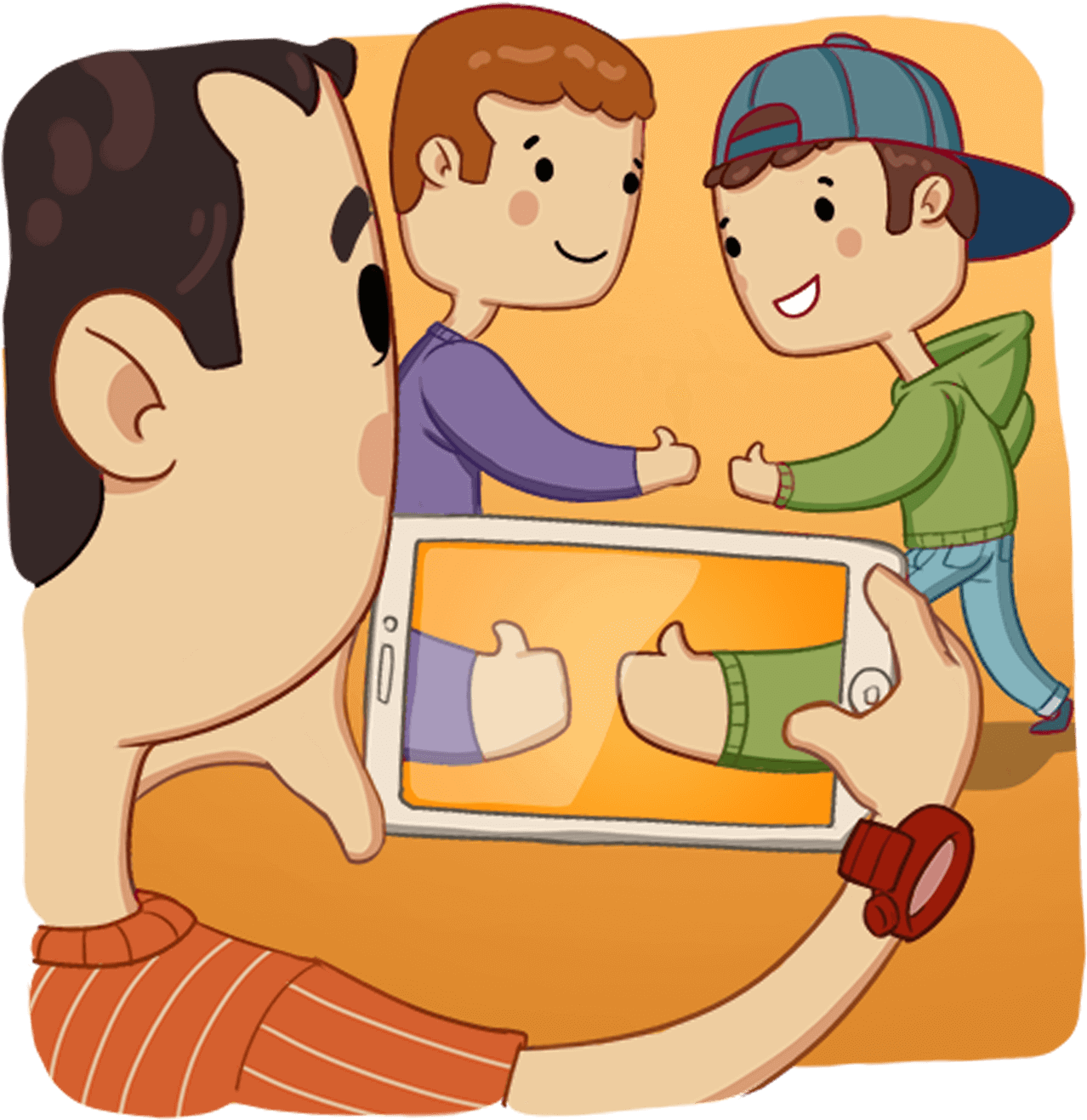 Children Perceive The World Around Them Visually, Though - Cartoon (1280x1330)