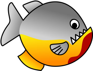 File - Piranha - Svg - Piranha Svg (400x300)