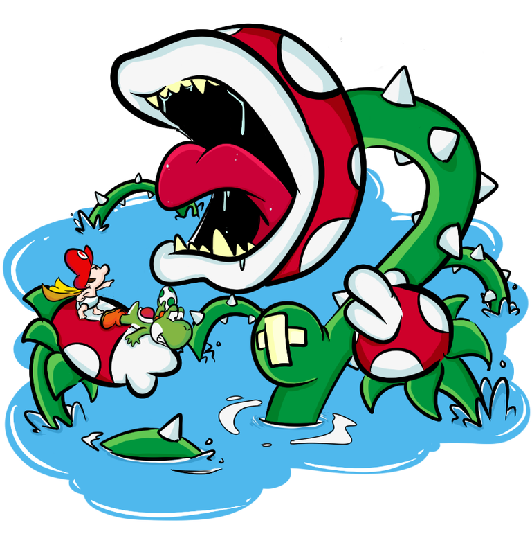 Yoshi Island Bosses - Yoshis Island Piranha Plant (779x1026)