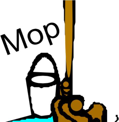 Chore Clipart - Mop And Bucket (640x480)