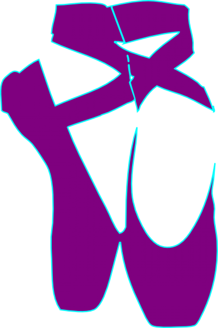Permalink To Pointe Shoes Clipart - Purple Ballet Shoes Clipart (728x1097)