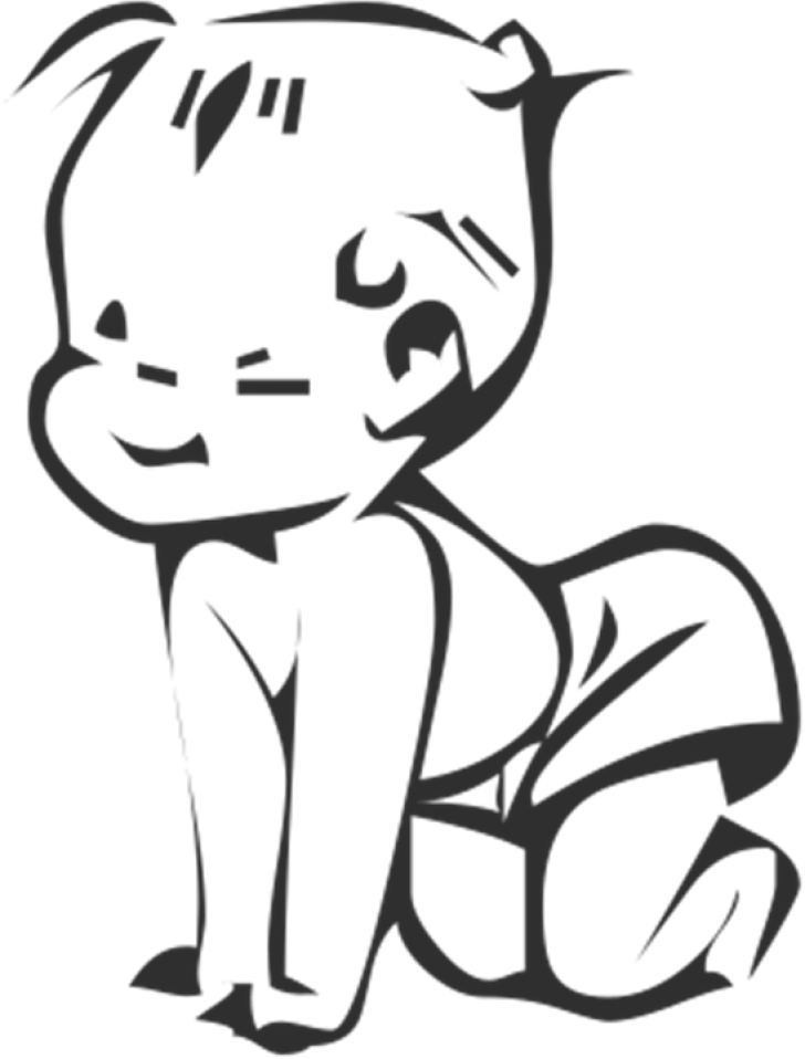 Permalink To Baby Clipart Black And White Music Clipart - Prolife Baby - Square Car Magnet (728x958)