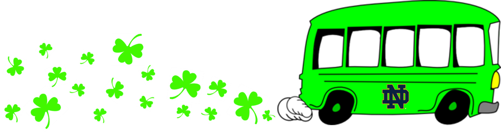 Nd Football Bus Trip To Va Tech - Pink Bus Clip Art (1023x271)