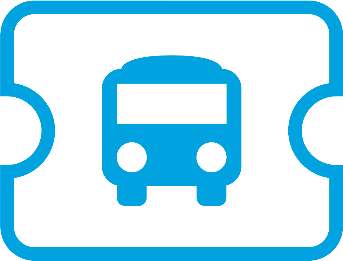Ticket Decorated With A Bus - Ticket Decorated With A Bus (1200x1200)
