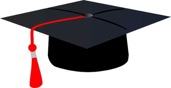 University Links Edustaff List - Graduation Cap With Orange Tassel (550x285)