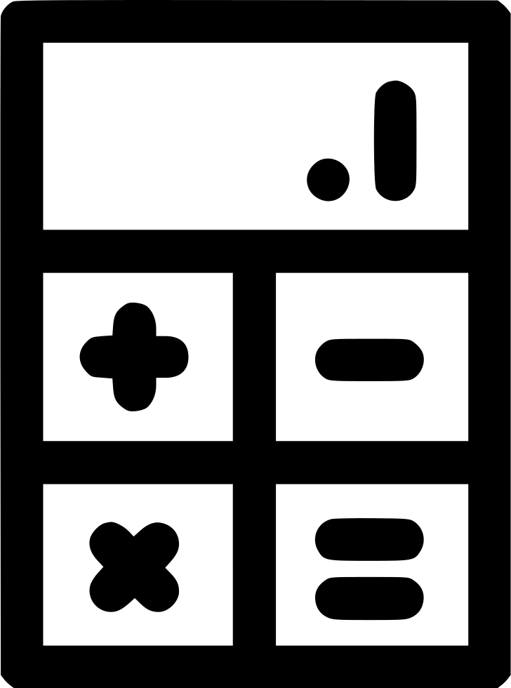 Calculator Comments - Computer Calculation Icon (728x980)