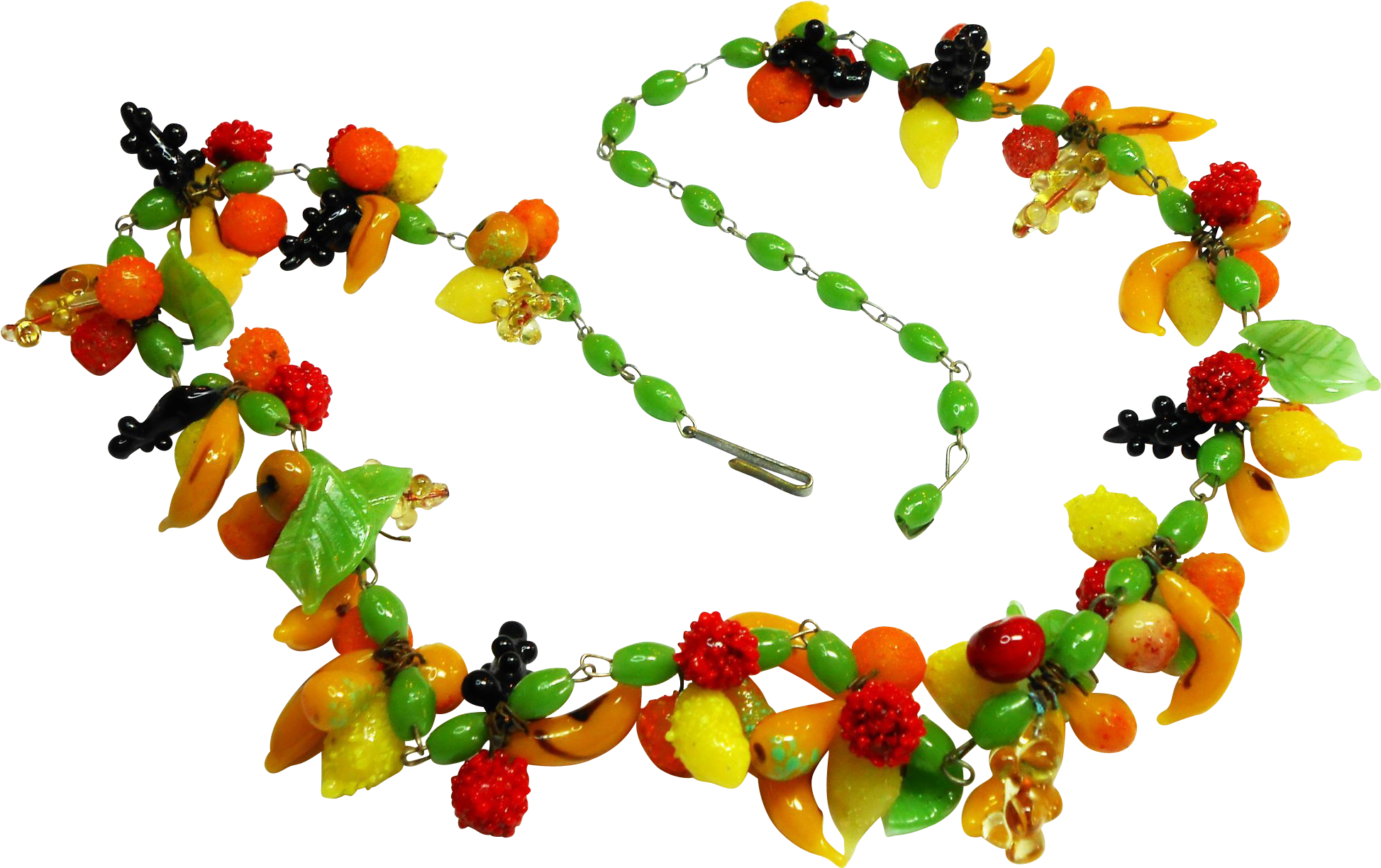 Necklace Clipart Glass Bead - Murano Glass Fruit Necklace (1946x1946)