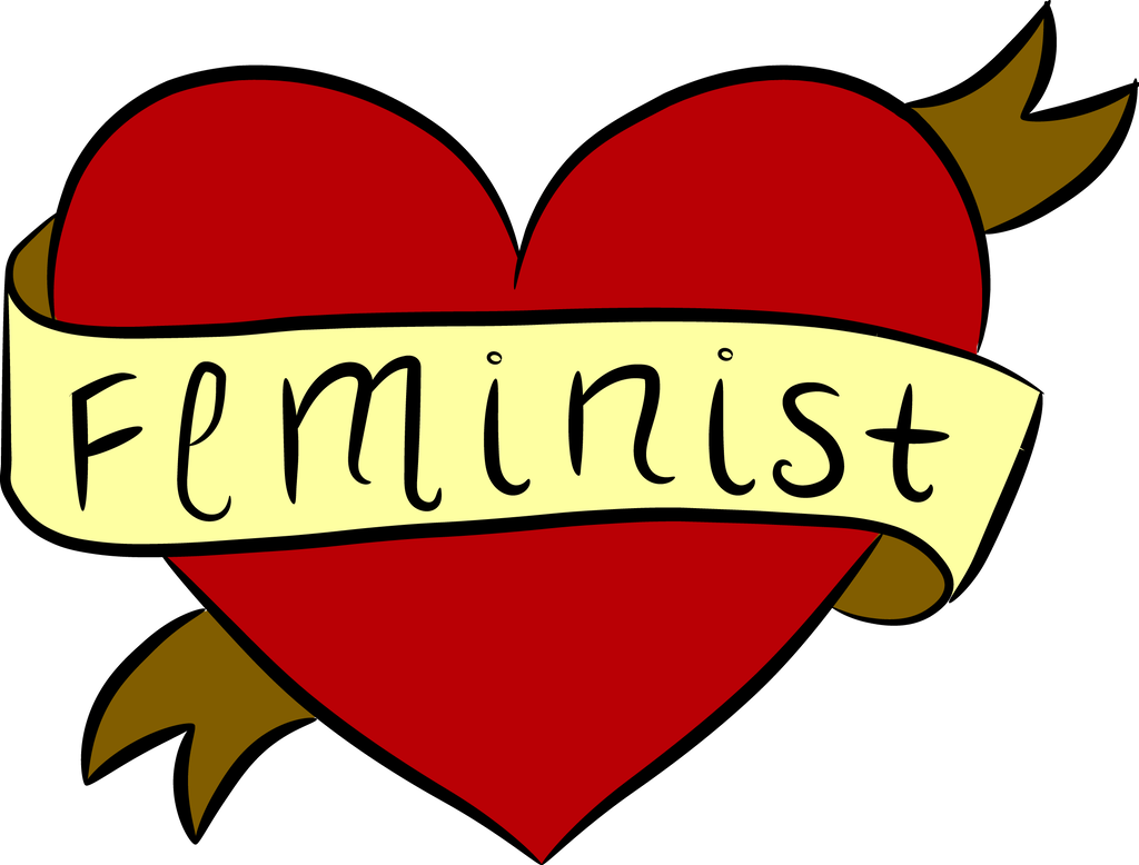 Feminist Heart By Dangernoodz - Феминизм Пнг (1024x778)