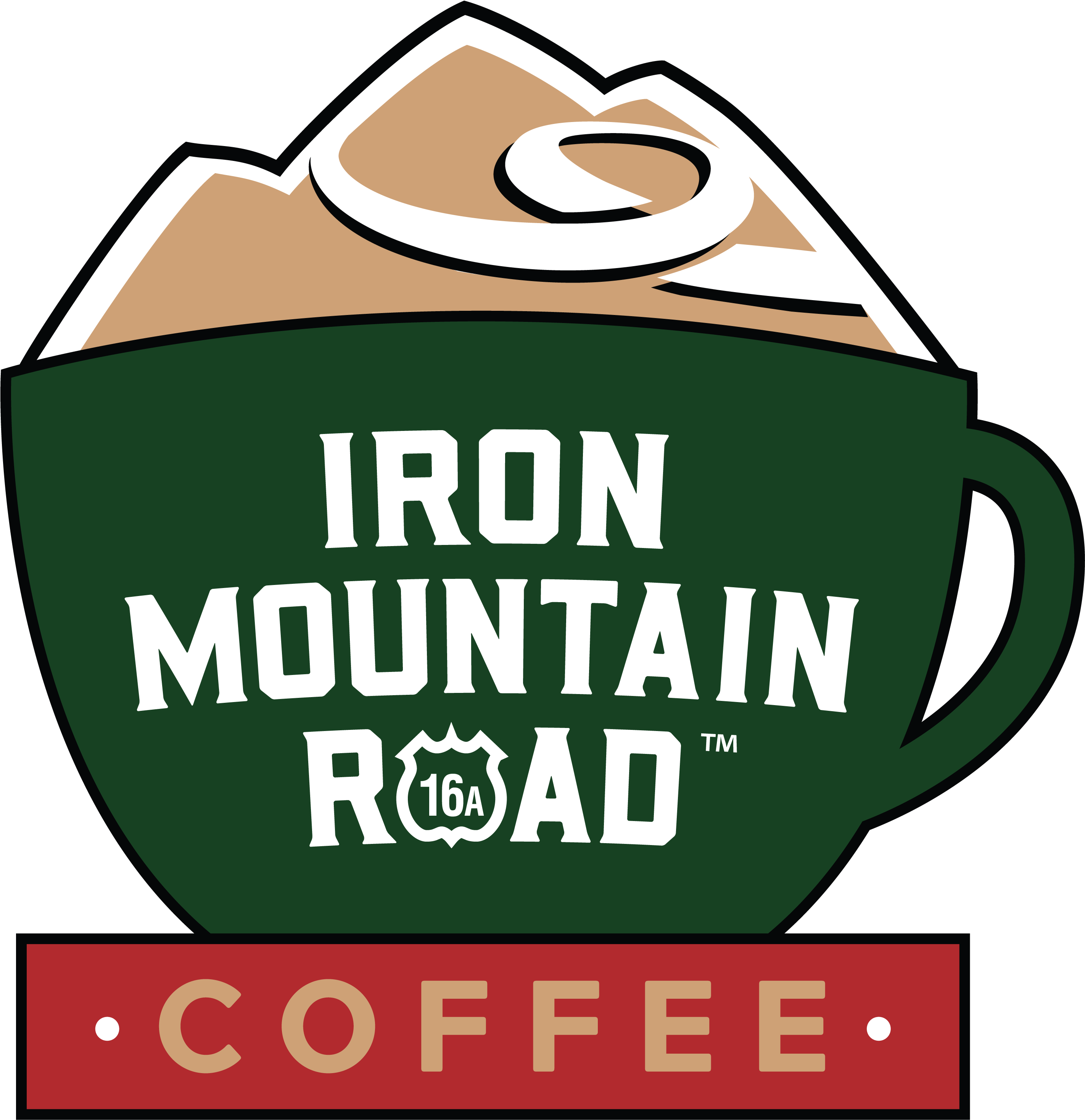 Café & Coffee Shop - Iron Mountain Coffee Shop Logo (2905x2998)