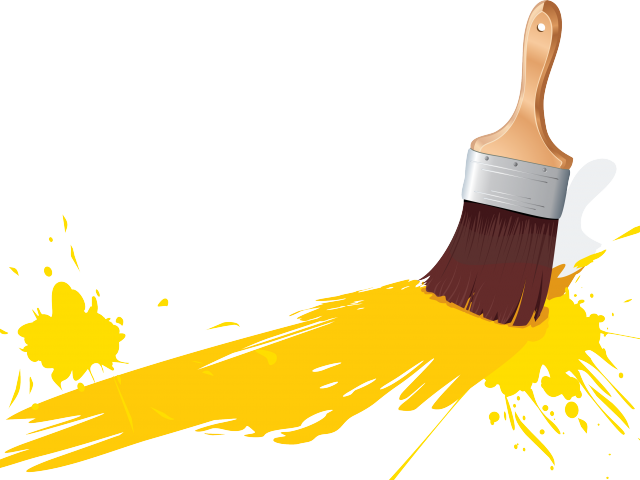 Paint Brush Clipart Realistic Paint - Paint Brush Clipart Png (640x480)