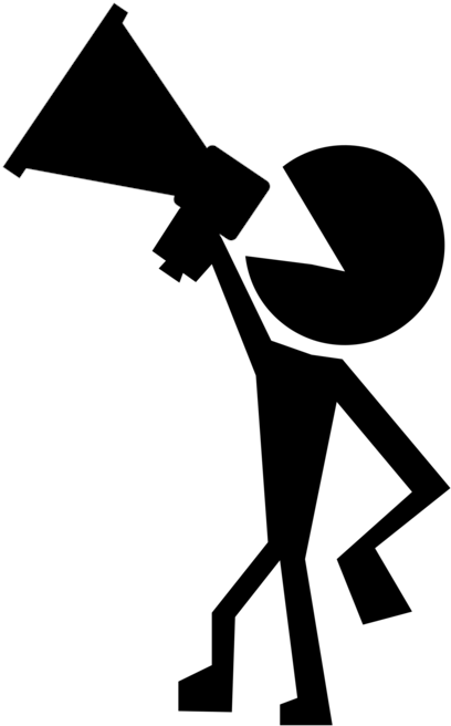 Megaphone Communication Speech Person Signal - Attention Seeking (465x749)