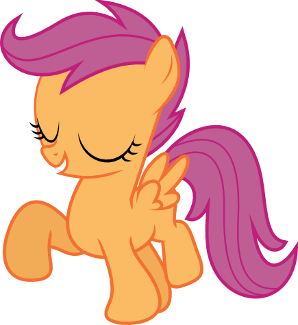 View Vs Download Ds - Mlp Scootaloo Walking (435x475)