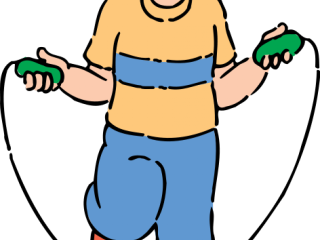 Spider Clipart Kid Png - Jump Rope Clip Art (640x480)