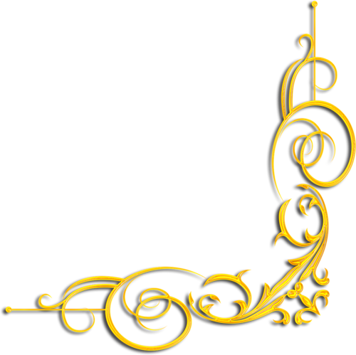 An Unmovable Kingdom - Gold Ornament Border Png Transparent (500x499)