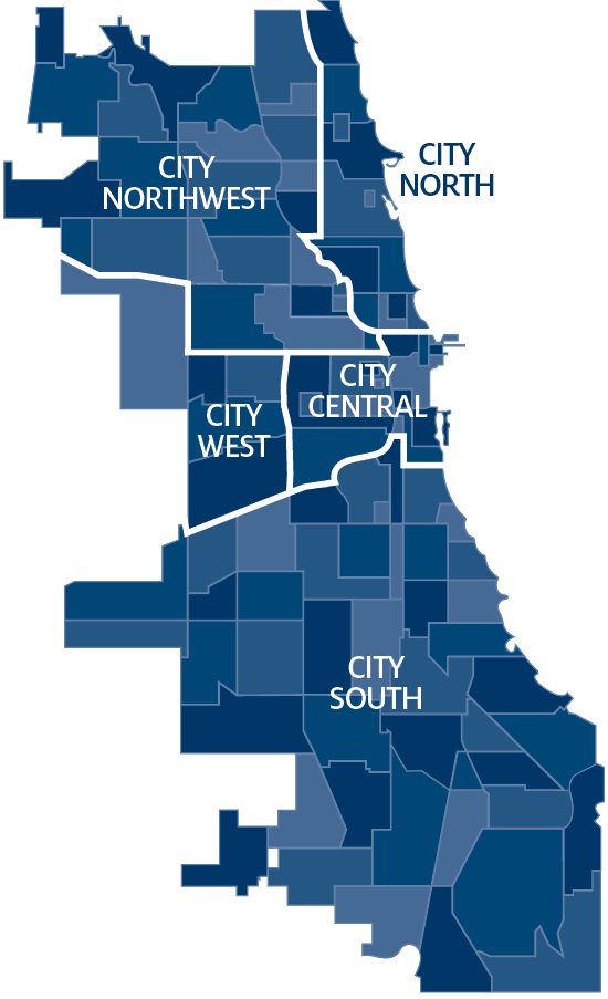 Graphic Black And White Download Huge - Chicago Neighborhood Map Png (550x903)