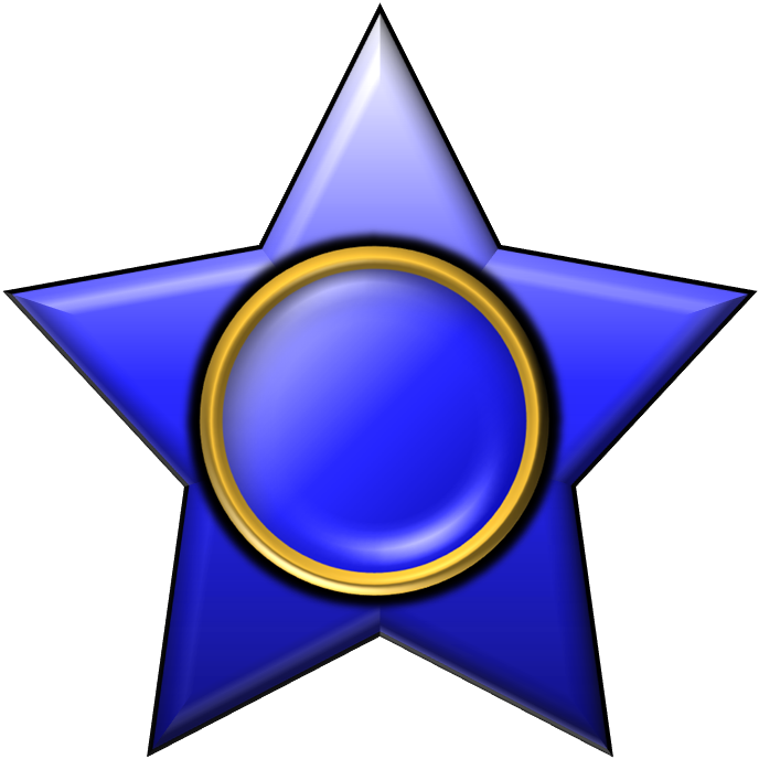 Blue Star - New Years Clip Art (688x688)