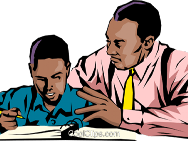 Teacher Helping Student Clipart (640x480)