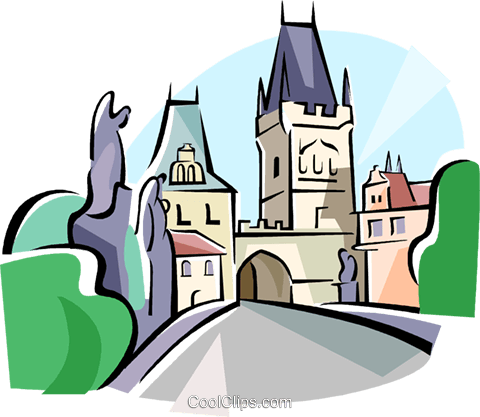 Prague Cliparts - Tschechien Clipart (480x417)