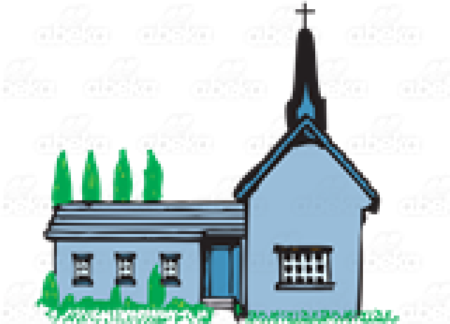 Steeple Clipart Blue Church - Church (640x480)