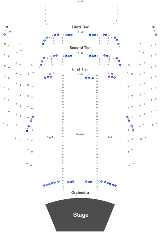Orchestra Drawing Stage Plot - Mark Taper (525x760)