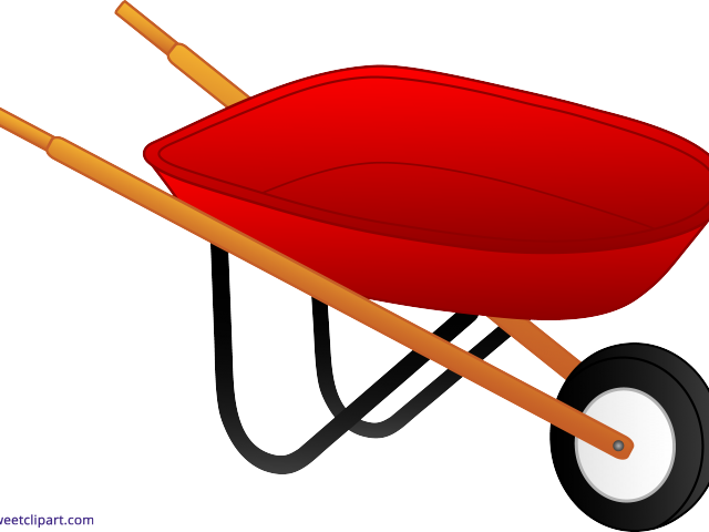 Tool Clipart Wheelbarrow - Wheel Barrow Clipart Png (640x480)