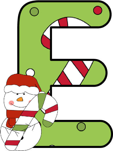 Ch B *✿* Alfabeto Winter De Kid Sparkz - Letras Eugenia Katias Natal (513x666)