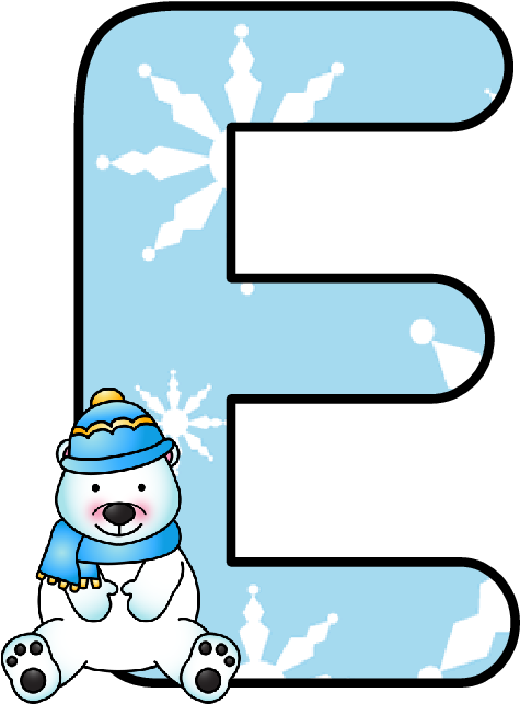 Ch B *✿* Alfabeto Winter De Kid Sparkz - Alfabeto Winter The Kid (531x668)