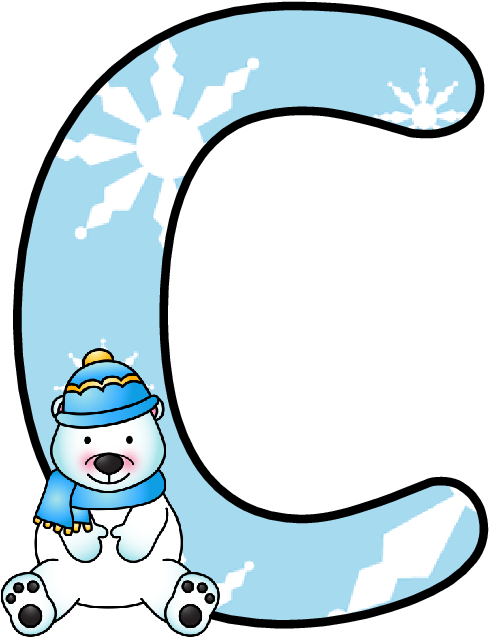 Ch B *✿* Alfabeto Winter De Kid Sparkz - Alfabeto Winter (527x664)