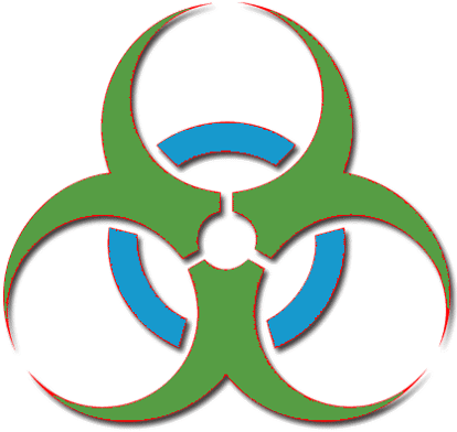 Clip Art Free Download Dump Clipart Biomedical Waste - Biohazard Symbol (416x416)
