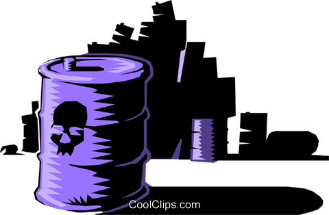 Toxic Waste Royalty Free Vector Clip Art Illustration - Contaminated Land Risk Assessment: Training Pack (480x314)