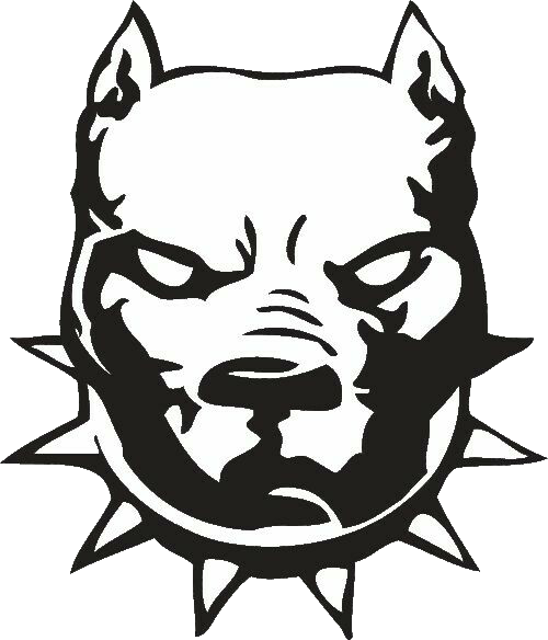 Pitbull Desenho Png - Sticker Pitbull (500x584)