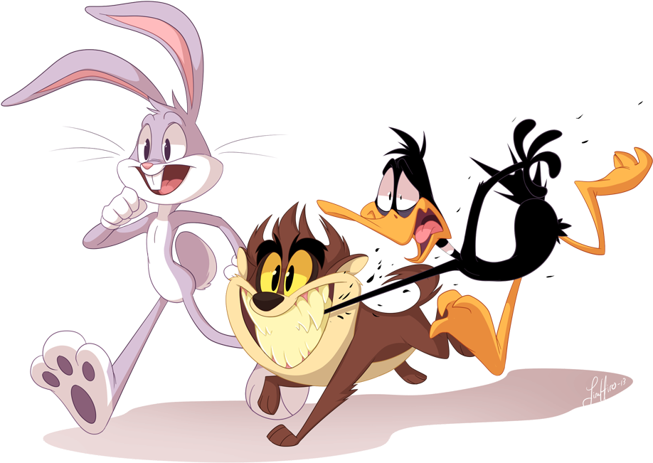Looneys By Miikanism On - Cartoon (1000x735)
