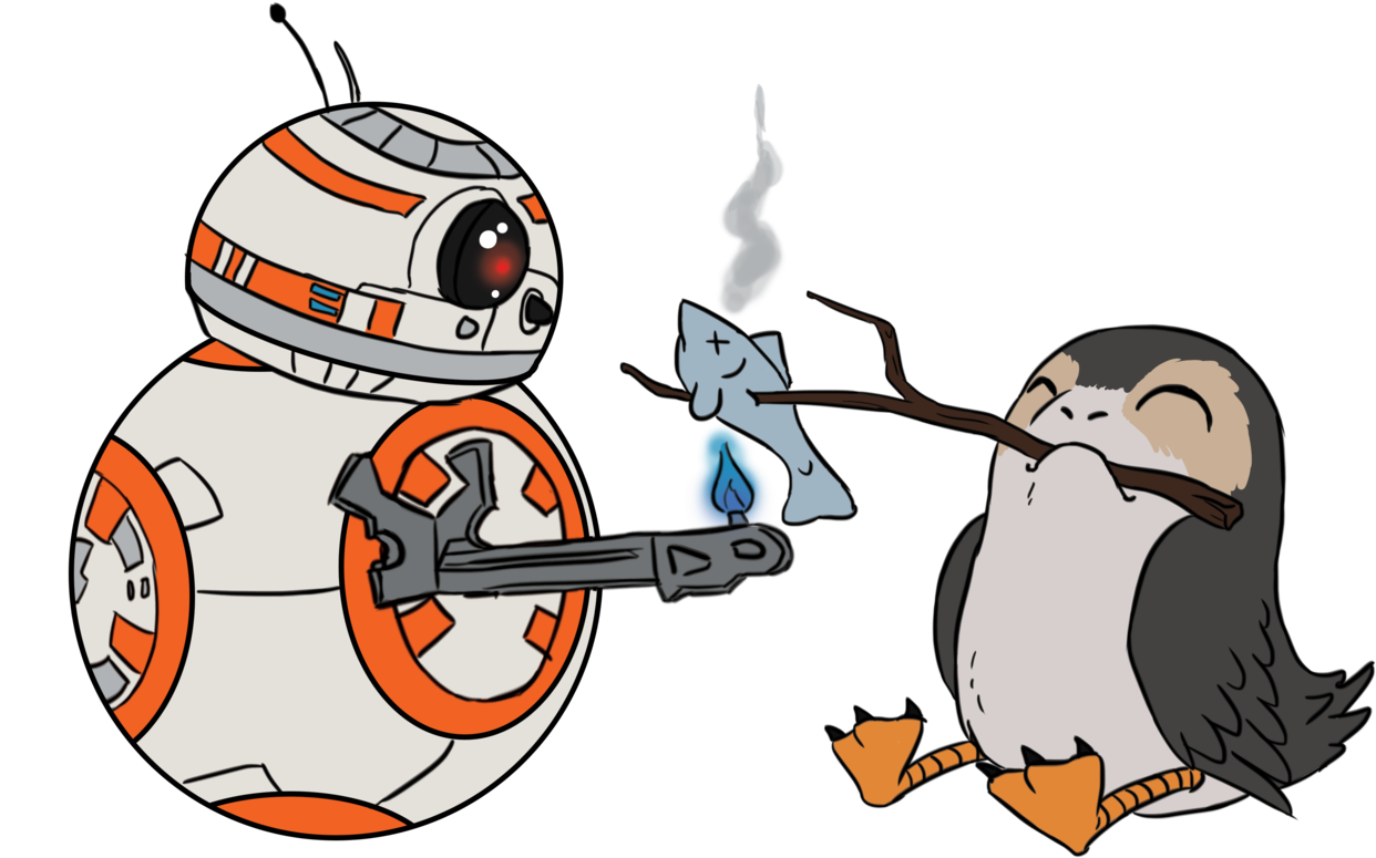 While Poe Is Running After This Porg, These Two Are - While Poe Is Running After This Porg, These Two Are (1280x850)