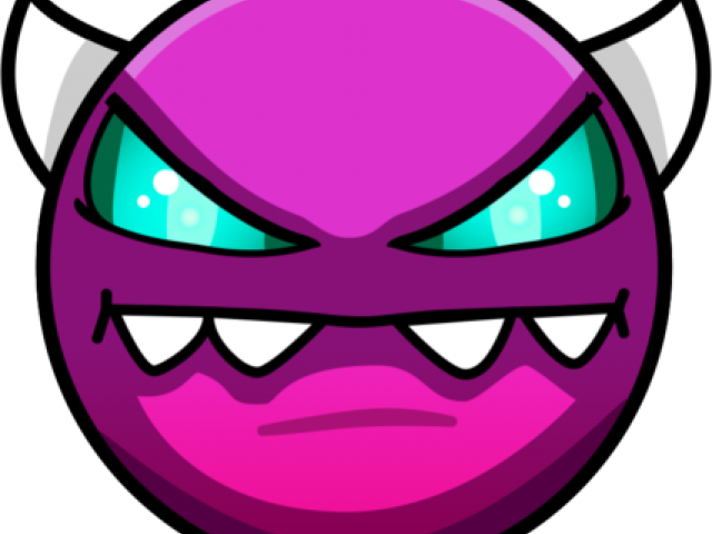 Gears Clipart Geometry Dash - Geometry Dash Demon Face (640x480)