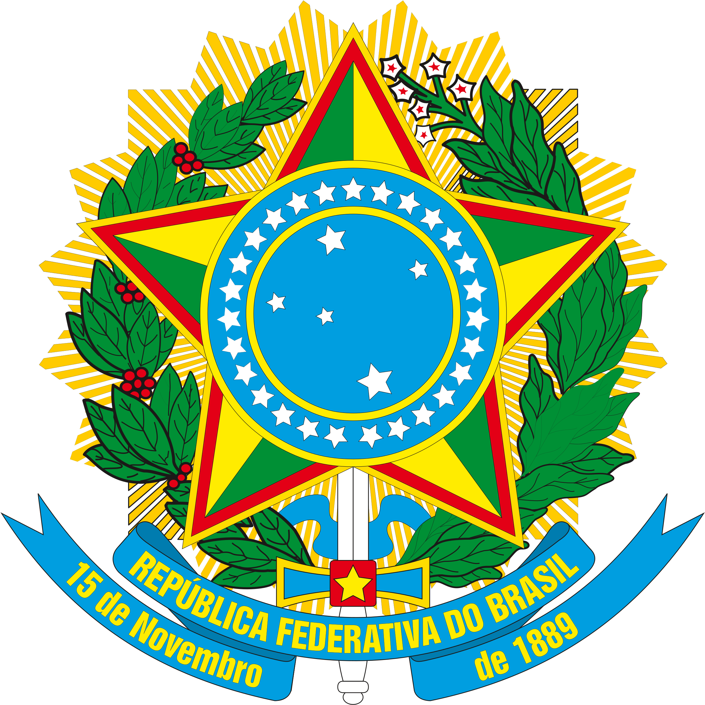 Big Image - Brazil Coat Of Arms (2399x2400)