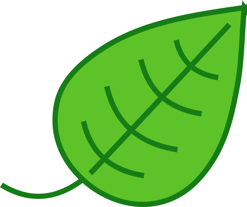 Green Leaf Clip Art - Dahon Clip Art (796x668)