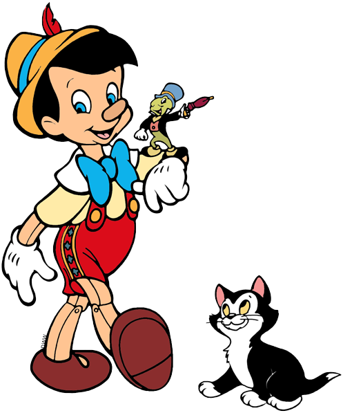 #pinocchio, #jiminycricket, #figaro - Pinnochio (497x597)